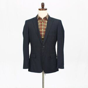 Indochino 40R Gray Blazer Sport Coat Jacket 2-Button Solid Y540